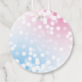 青モダンかピンク？性別の表示パーティー フェイバータグ (裏面)