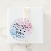 青モダンかピンク？性別の表示パーティー フェイバータグ (インサイチュ)