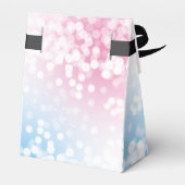 青モダンかピンク?性別の表示パーティー フェイバーボックス (裏面サイド)