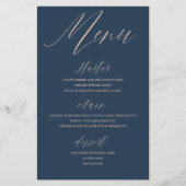 青モダンとバラの金ゴールド結婚 (正面)