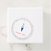 青モダンとピンクのアイスクリーム フェイバータグ (インサイチュ)