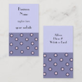 青モダンとピンクの円デザイン 名刺 (正面/裏面)