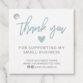 青モダンと白ありがとう フェイバータグ (正面)