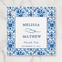 青モダンと白地中海の結婚の