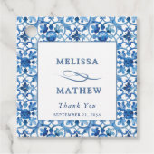 青モダンと白地中海の結婚の フェイバータグ (正面)