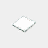 青モダンと緑の植物学縁どSticky ポストイット (アングル)