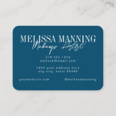 青モダンと緑の水彩名刺 名刺 (裏面)