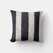 青モダンはっきりしたテクスチャストライプ クッション (正面)