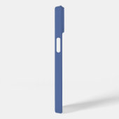 青モダンイニシャルモノグミニマルラムコンテンポラリー Case-Mate iPhoneケース (裏面 / 右)