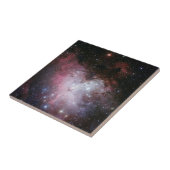 青モダンエレガント宇宙風景 タイル (側面)