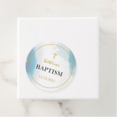 青モダンエレガント洗礼 フェイバータグ (インサイチュ)