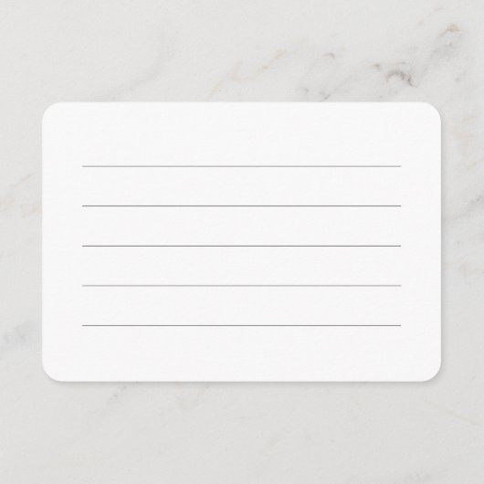 青モダンエレガント目盛りキャップパターン エンクロージャーカード (裏面)