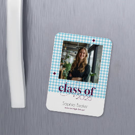 青モダンエレガント目盛キャップのパターン写真 マグネット