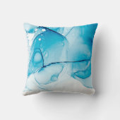 青モダンエレガント紋付 クッション (裏面)