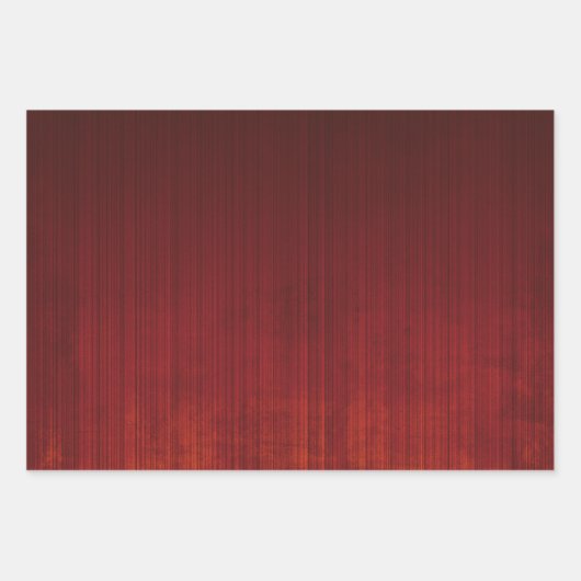 青モダンエレガント赤緑素朴 ストライプの ラッピングペーパーシート (正面3)