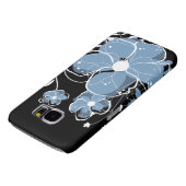 青モダンガーリーと白の花 Case-Mate iPhoneケース (下部)