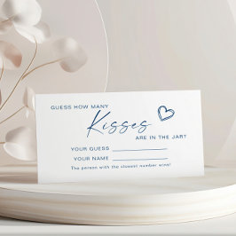 青モダンキスシャワーゲームカードの数 プレイスカード