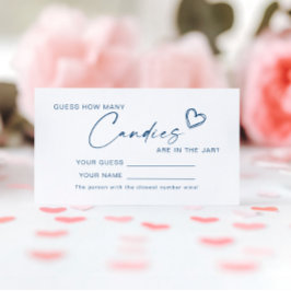 青モダンキャンディースシャワーゲームカードの数 プレイスカード