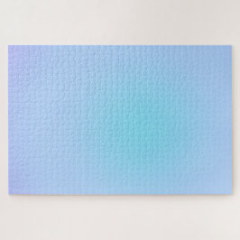 青モダングラデーション水彩虹 ジグソーパズル