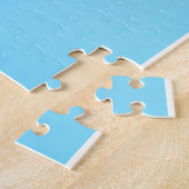 青モダングラデーション水色レインボー ジグソーパズル (側面)