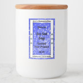 青モダングリッター星きらめく製品ラベル フードラベル (正面)