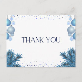 青モダンサンキューカード シーズンポストカード