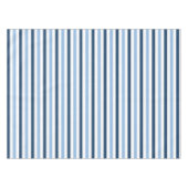 青モダンシンプルと白の二色のトナストライプのー テーブルクロス (正面(横))