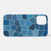 青モダンスタイリッシュ模様 Case-Mate iPhoneケース (裏面 (横))