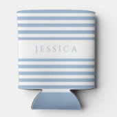 青モダンストライプの名前をカスタムする 缶クーラー (裏面)