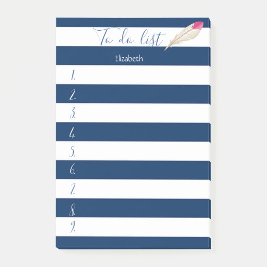 青モダンストライプの、ぼかし、一覧へ ポストイット (正面)