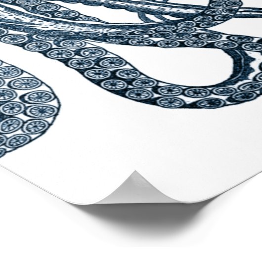 青モダンタコ ポスター (角)