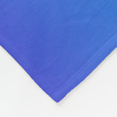 青モダンターコイズグラデーション フリースブランケット (角)