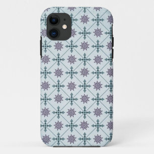 青モダンダマスクiPhoneケース iPhone 11 ケース