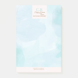 青モダンティール（緑がかった色）水色 ポストイット