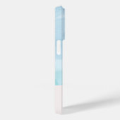 青モダンティール(緑がかった色)水色 Case-Mate iPhoneケース (裏面 / 右)