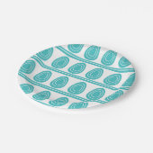 青モダンハッピーイースター卵パーティー ペーパープレート (アングル)