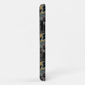 青モダンバラ金ゴールドインク大理石の美学 Case-Mate iPhoneケース (裏面/右)