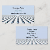 青モダンパターン(の模様が)あるデザイン 名刺 (正面/裏面)