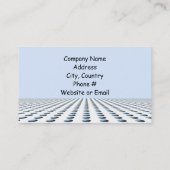 青モダンパターン(の模様が)あるデザイン 名刺 (裏面)