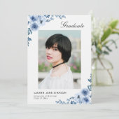 青モダンフローラ卒業発表 招待状 (スタンド正面)