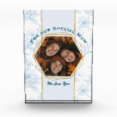 青モダンフローラ母の日 フォトブロック (正面)