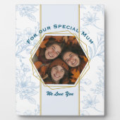 青モダンフローラ母の日 フォトプラーク (正面)
