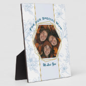 青モダンフローラ母の日 フォトプラーク (側面)