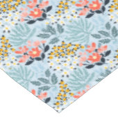 青モダンフローラ テーブルクロス (アングル)