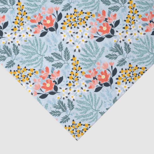 青モダンフローラ 薄葉紙 (詳細)