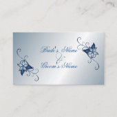 青モダンフローラWebサ結婚ード エンクロージャーカード (正面)