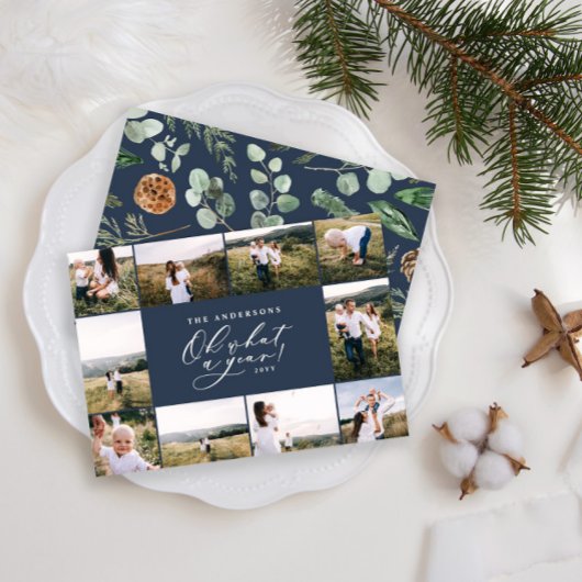 青モダンミニマル家族10写真 シーズンカード