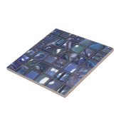 青モダンモザイク タイル (側面)