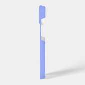 青モダンモノグラムイニシャルスクリプト名 iPhoneケース (左側面)