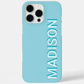 青モダンモノグラム名 Case-Mate iPhoneケース (裏面)